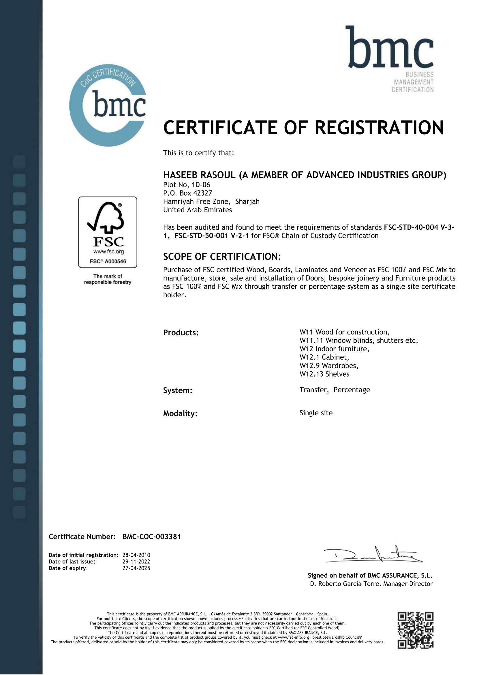 Intertek UL Fire Rated Certifications